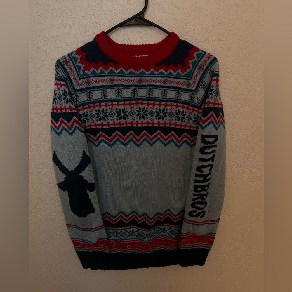 Dutch bros thick Christmas sweater